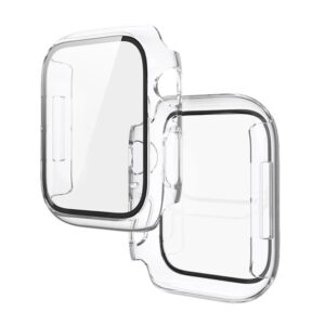 Hoco WS3 Shadow series film Integrated protective case for iWatch Series7/8(41mm) transparent