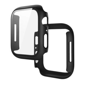 Hoco WS3 Shadow series film Integrated protective case for iWatch Series7/8(41mm) black