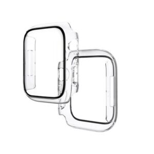Hoco WS4 Shadow series 3D thermal bending film protective case for iWatch Series7/8(41mm) transparen