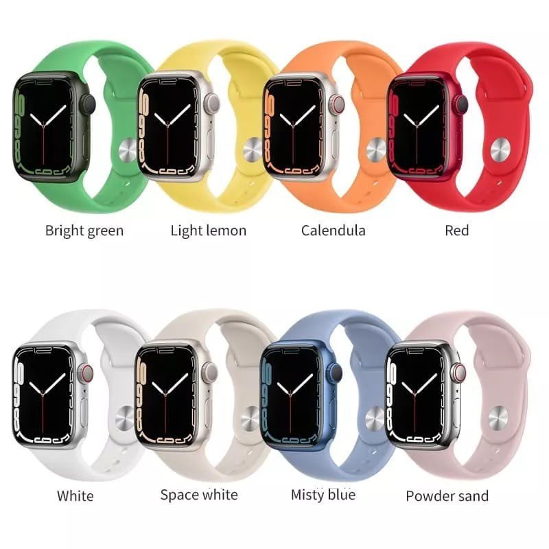 Hoco iWatch WA01 Flexible series classic sports silicone strap(42/44/45/49mm) alfalfa - imagine 3