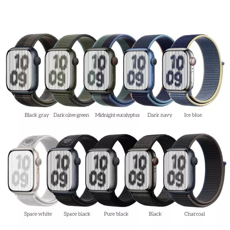 Hoco iWatch WA02 Original series loop-type nylon strap(42/44/45/49mm) dark navy - imagine 2