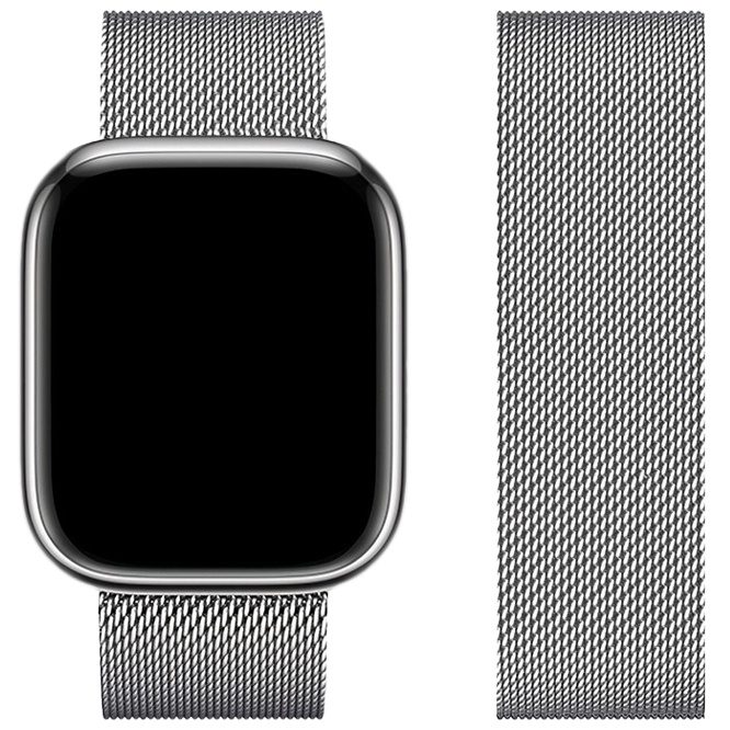 Hoco iWatch WA03 Simple beauty series milanese steel strap(42/44/45/49mm) silver