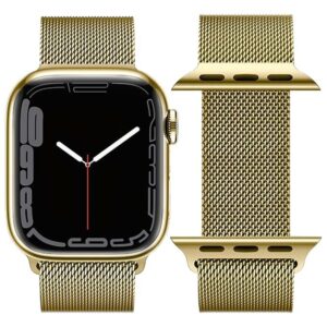 Hoco iWatch WA03 Simple beauty series milanese steel strap(42/44/45/49mm) vintage gold