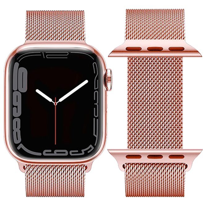 Hoco iWatch WA03 Simple beauty series milanese steel strap(42/44/45/49mm) rose gold