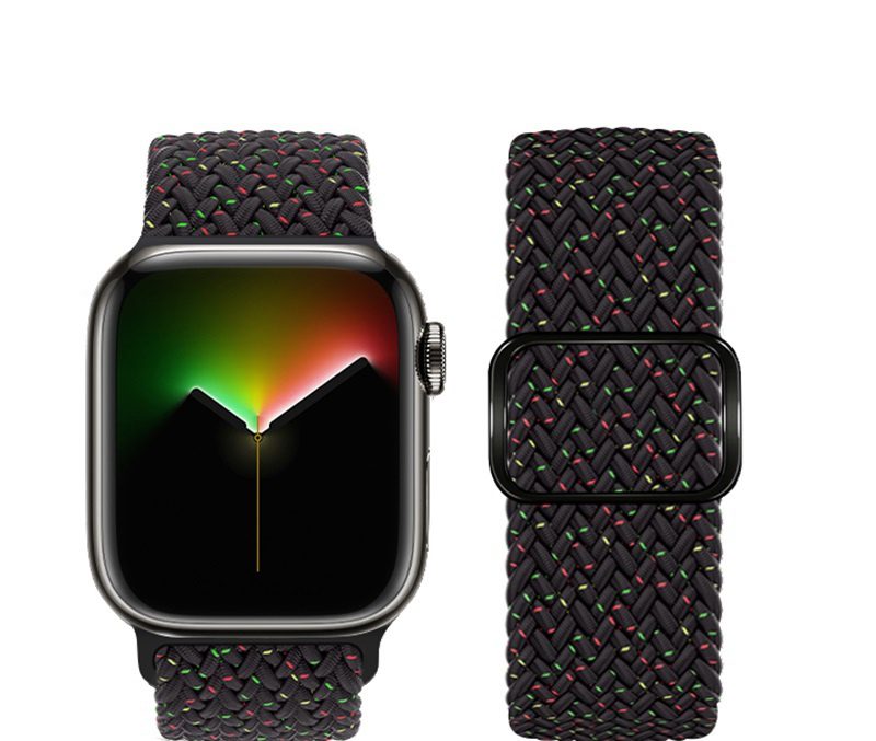 Hoco iWatch WA05 Jane Eyre series sliding buckle ultra-thin nylon strap(42/44/45/49mm) cold sea blue - imagine 4
