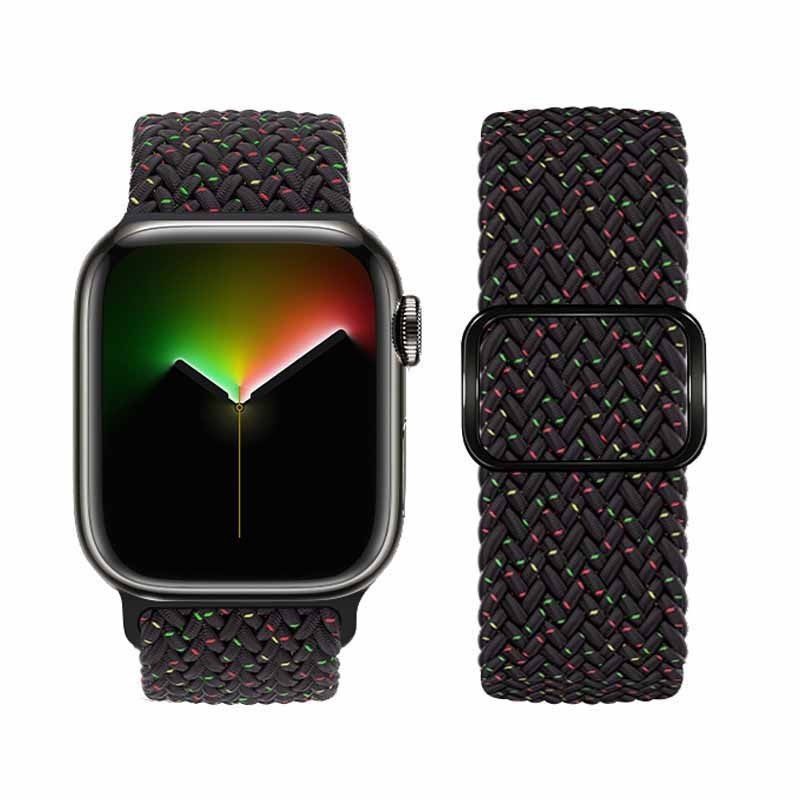 Hoco iWatch WA05 Jane Eyre series sliding buckle ultra-thin nylon strap(42/44/45/49mm) star black