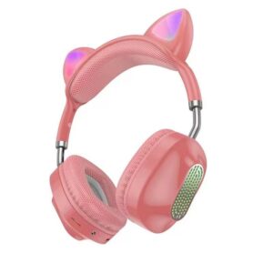 Hoco ESD13 Skill cat ear BT headphones pink