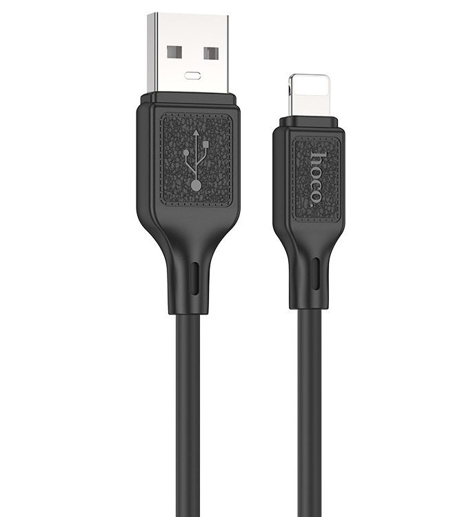 Hoco X90 Cool silicone charging data cable for iP black - imagine 2