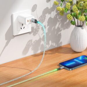 Hoco U112 Shine charging data cable for iP gray