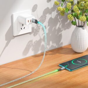 Hoco U112 Shine charging data cable for Type-C gray