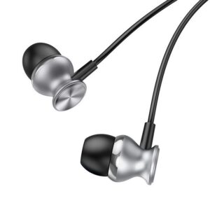 Hoco M106 Fountain metal universal earphones with microphone metal gray