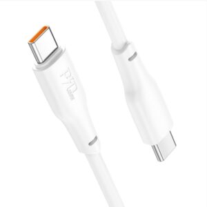 Hoco X93 Force 60W charging data cable Type-C to Type-C(L=2M) white