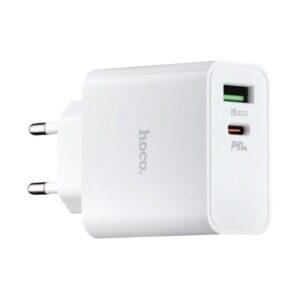 Hoco C113A Awesome PD65W dual port(1A1C) charger(EU) white