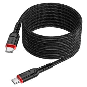 Hoco X59 Victory 60W charging data cable Type-C to Type-C(L=2M) black