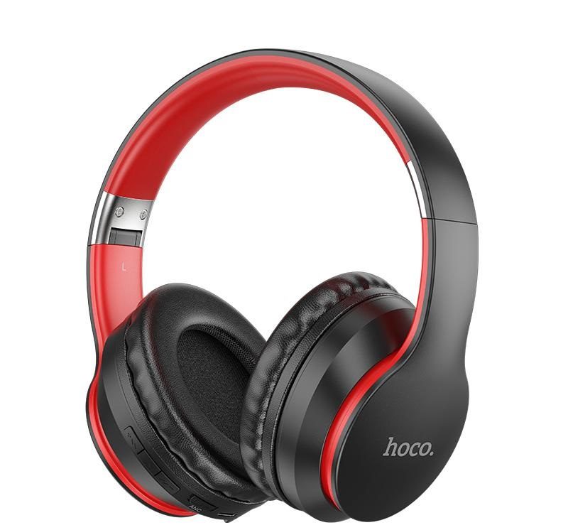 Hoco ESD16 Excellent BT headphones black red