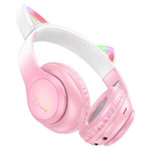 Hoco W42 Cat ears BT headphones cherry blossom