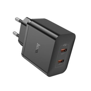 Hoco N35 Streamer dual-port PD45W(2C) charger(EU) black