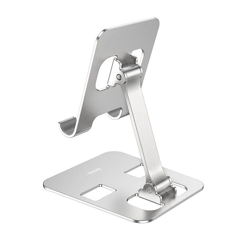 Hoco DH14 High metal folding desktop stand silver - imagine 4