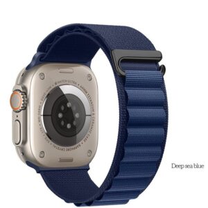 Hoco WA20 Climbing series alpine loop nylon strap(42/44/45/49mm) deep sea blue