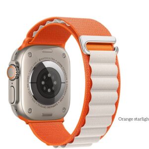 Hoco WA20 Climbing series alpine loop nylon strap(42/44/45/49mm) orange starlight
