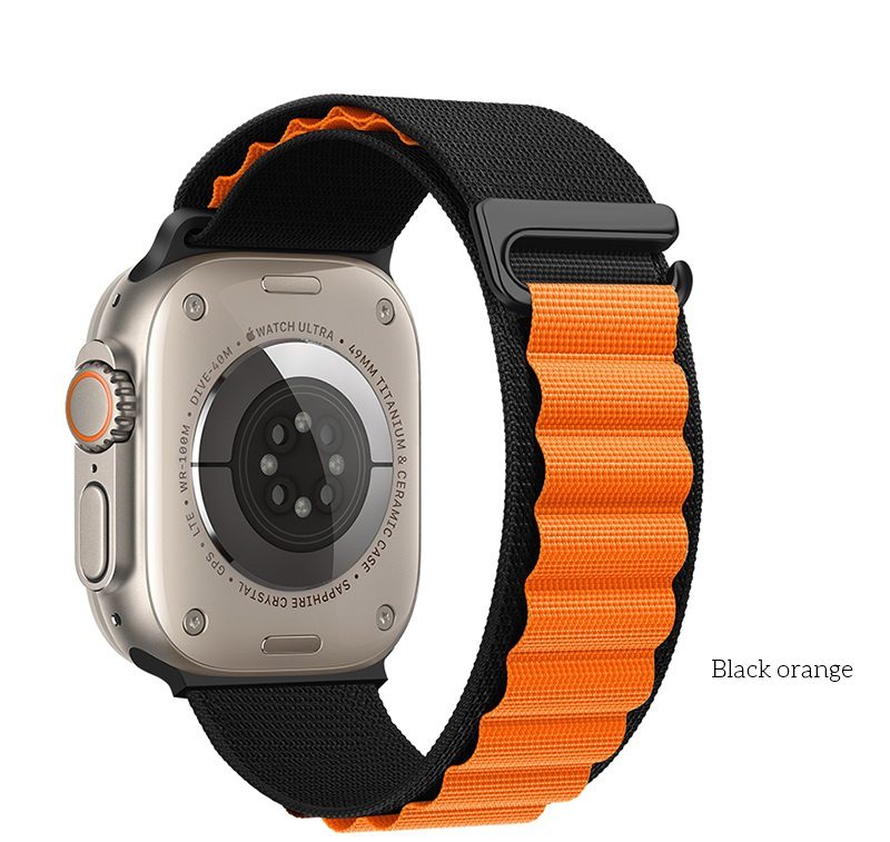 Hoco WA20 Climbing series alpine loop nylon strap(42/44/45/49mm) starlight black dot - imagine 3
