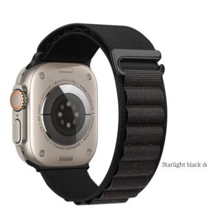 Hoco WA20 Climbing series alpine loop nylon strap(42/44/45/49mm) starlight black dot