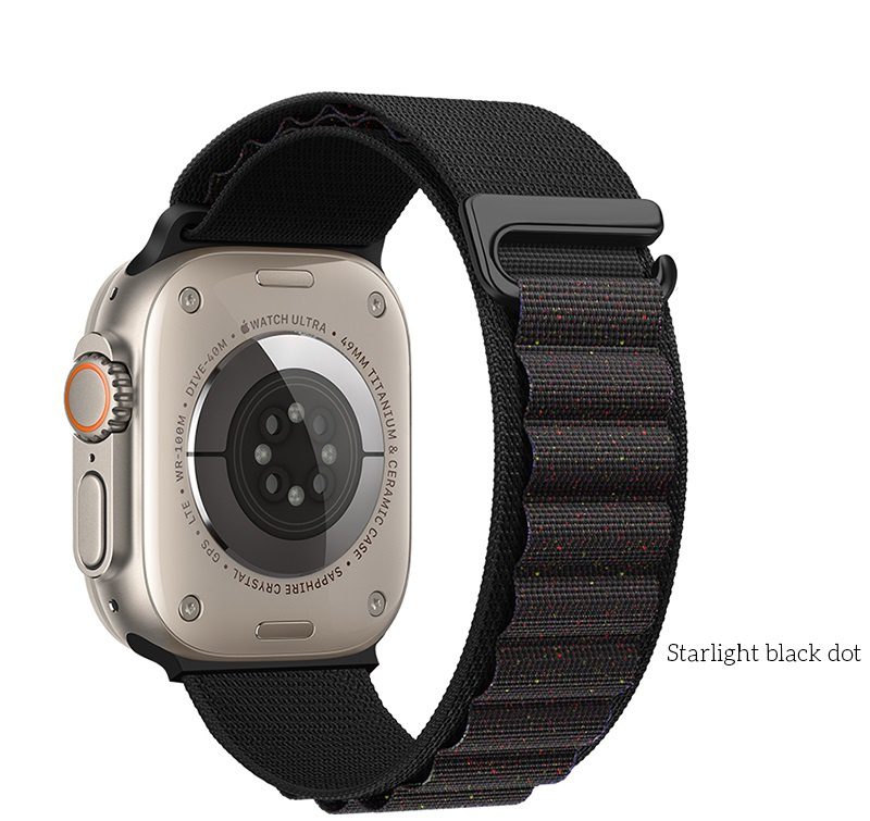 Hoco WA20 Climbing series alpine loop nylon strap(42/44/45/49mm) starlight black dot