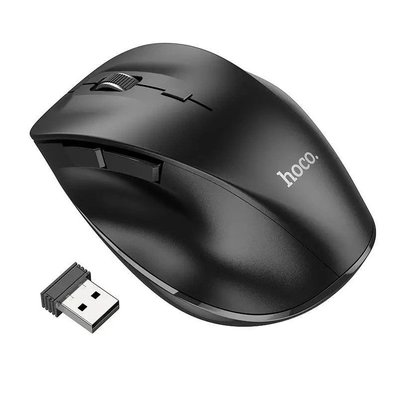 Hoco GM24 Mystic six-button dual-mode business wireless mouse black - imagine 5