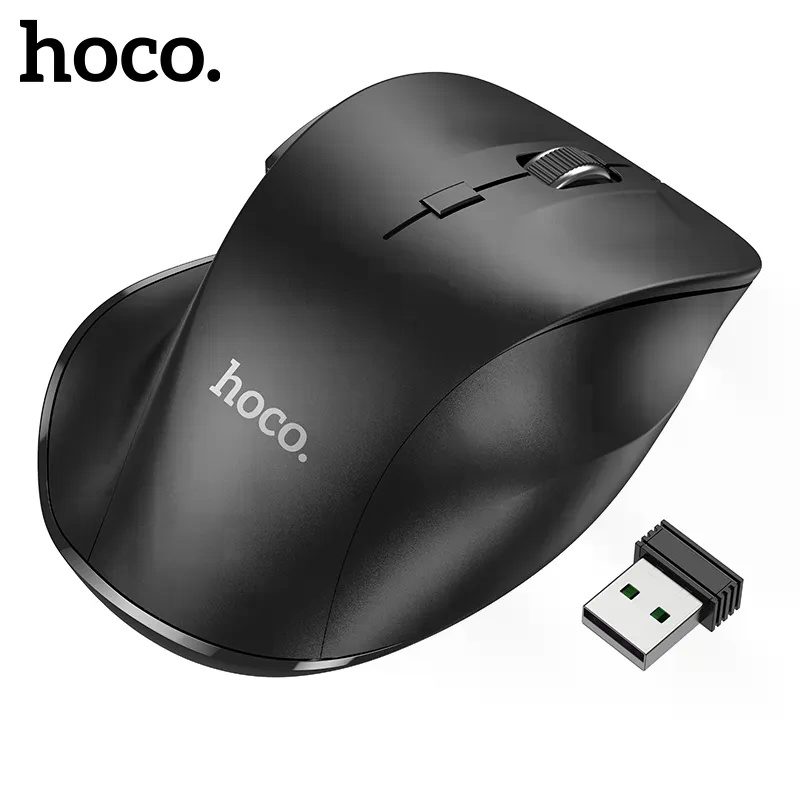 Hoco GM24 Mystic six-button dual-mode business wireless mouse black - imagine 6
