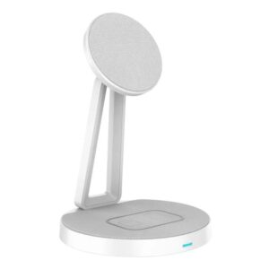 Wiwu 2 in 1 Magnetic Wireless Charger M13 White