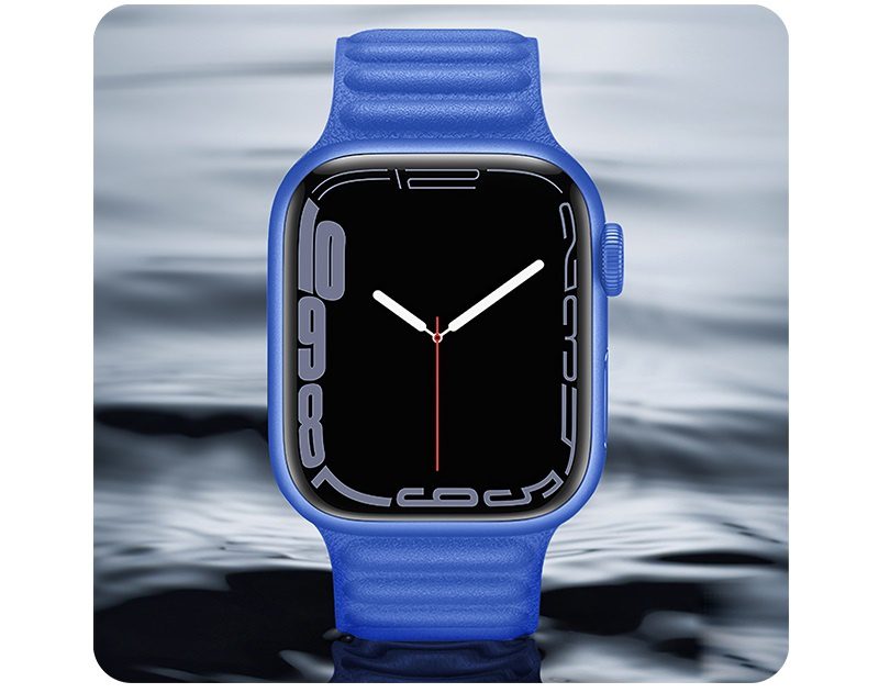 Hoco WA23 Original series leather chain magnetic strap for iWatch(38/40/41mm) black - imagine 2