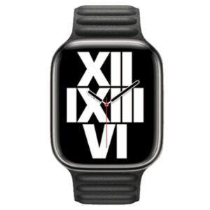 Hoco WA23 Original series leather chain magnetic strap for iWatch(42/44/45/49mm) black