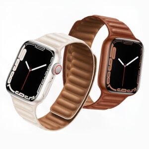 Hoco WA23 Original series leather chain magnetic strap for iWatch(42/44/45/49mm) star color