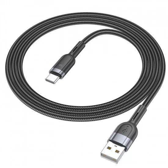 Hoco U117 Grand intelligent power-off charging data cable Type-C black