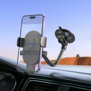 Hoco H20 Mighty one-button car holder(windshield) black