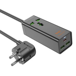 Hoco AC9A Talent PD30W(1C2A with 1 socket) desktop charger(EU) black