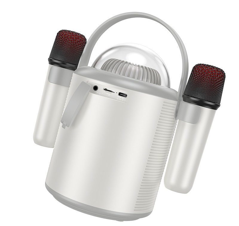 Hoco BS59 Pearlescent BT speaker with mic cold gray - imagine 4
