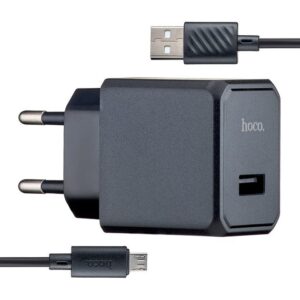 Hoco CS11A Ocean single port charger set(Micro)(EU) black