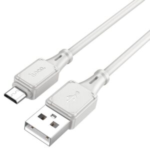 Hoco X101 Assistant silicone charging data cable Micro gray