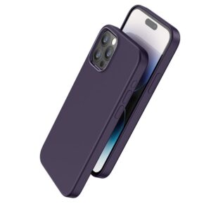 Hoco Pure series silicone magnetic protective case iP15 Plus purple