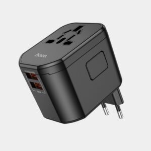Hoco AC15 Walker three-port PD20W(1C2A) universal conversion charger black