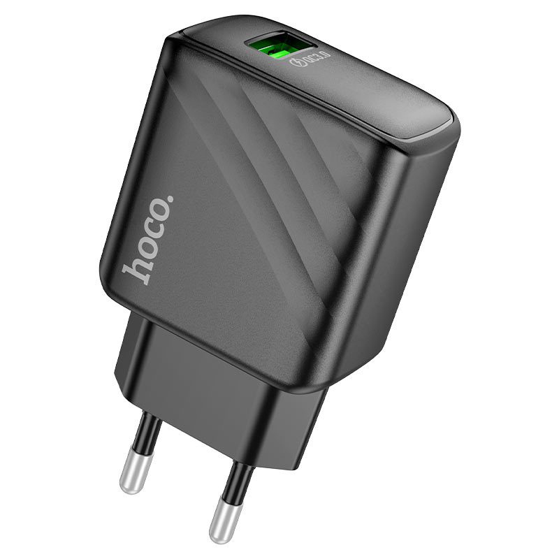 Hoco CS21A Rich single port QC3.0 charger(EU) black