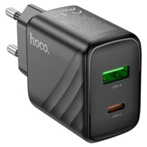 Hoco CS23A Sunlight dual port PD30W+QC3.0 charger(EU) black