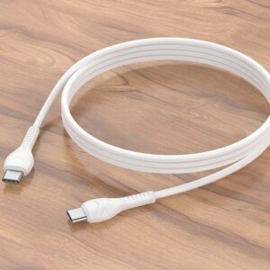 Hoco X37 Cool power 60W charging data cable Type-C to Type-C white