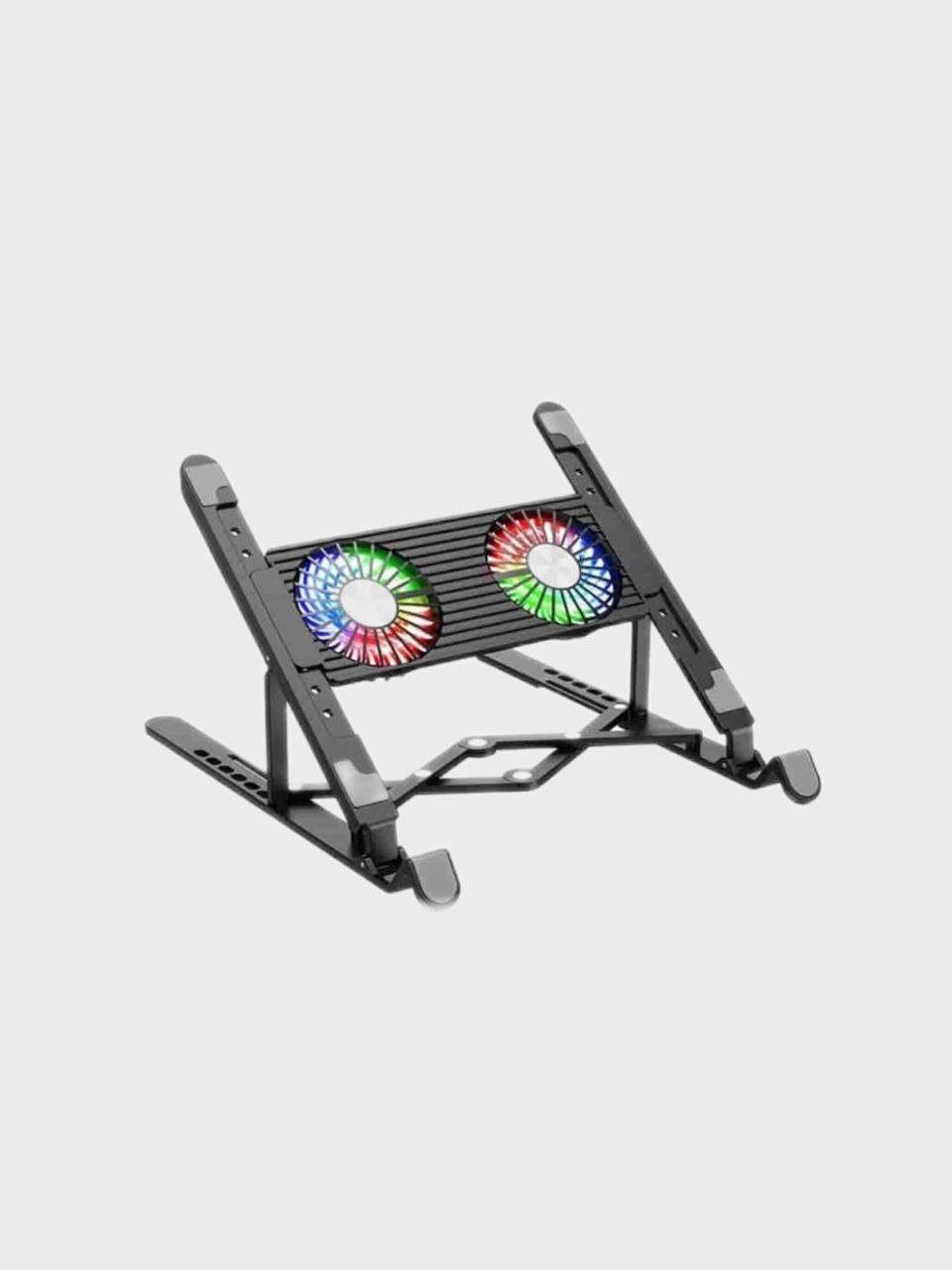 Hoco DH17 Brilliant heat dissipation folding notebook stand black - imagine 4
