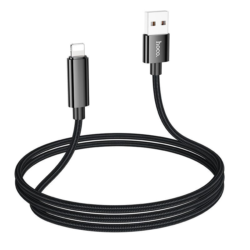 Hoco U125 Benefit charging data cable with display iP black - imagine 2