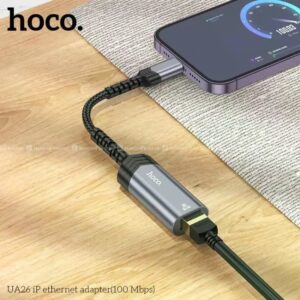 Hoco UA26 iP ethernet adapter(100 Mbps) metal gray