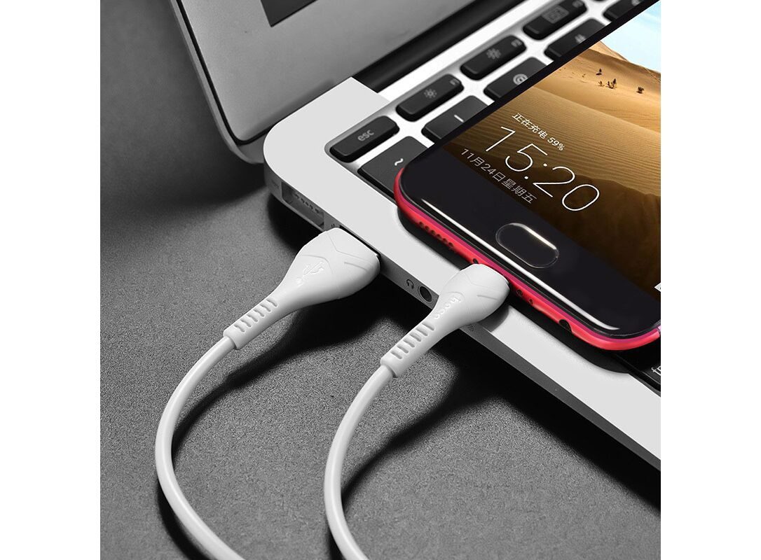 Hoco X37 Cool power charging data cable for Type-C(L=0.5M) white - imagine 2