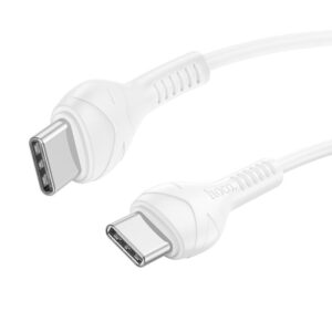 Hoco X37 Cool power 60W charging data cable Type-C to Type-C(L=0.5M) white