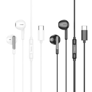 Hoco M123 Glory universal digital earphones with microphone Type-C white